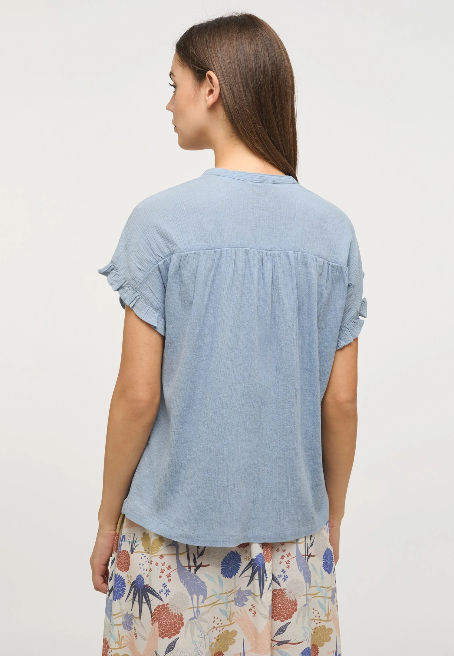 Mustang Blouse - Blau 4 Mustang Blouse - Blau - Afbeelding 2