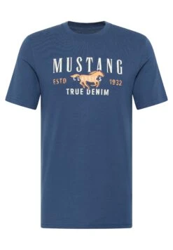 Mustang T-Shirt Print - Blau