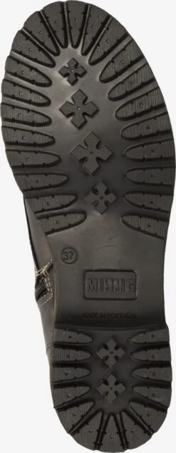 Mustang Enkellaarsjes Veterlaarsjes Dames Zwart -Mustang Verkoop d69bdc8ea15b51801262432624492729