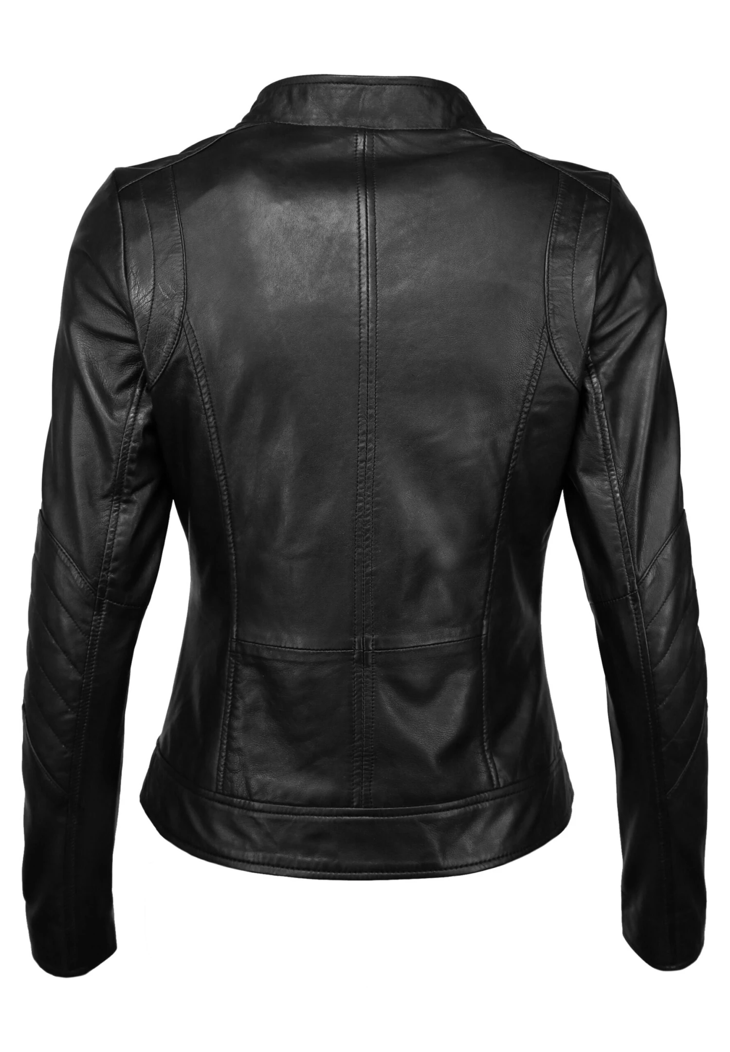 Mustang Mit Stehkragen- Leren Jas - Black 4 Mustang Mit Stehkragen- Leren Jas - Black - Afbeelding 2