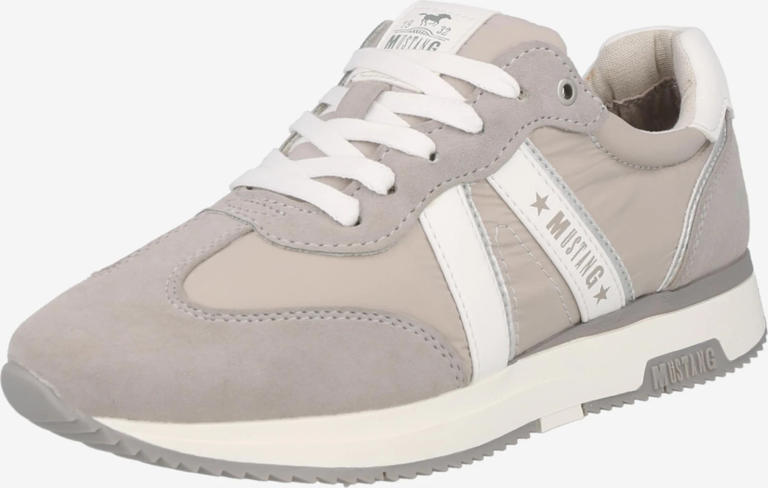 Mustang Running Sneakers Sneakers Laag Dames Grijs / Greige 3 Mustang Running Sneakers Sneakers Laag Dames Grijs / Greige