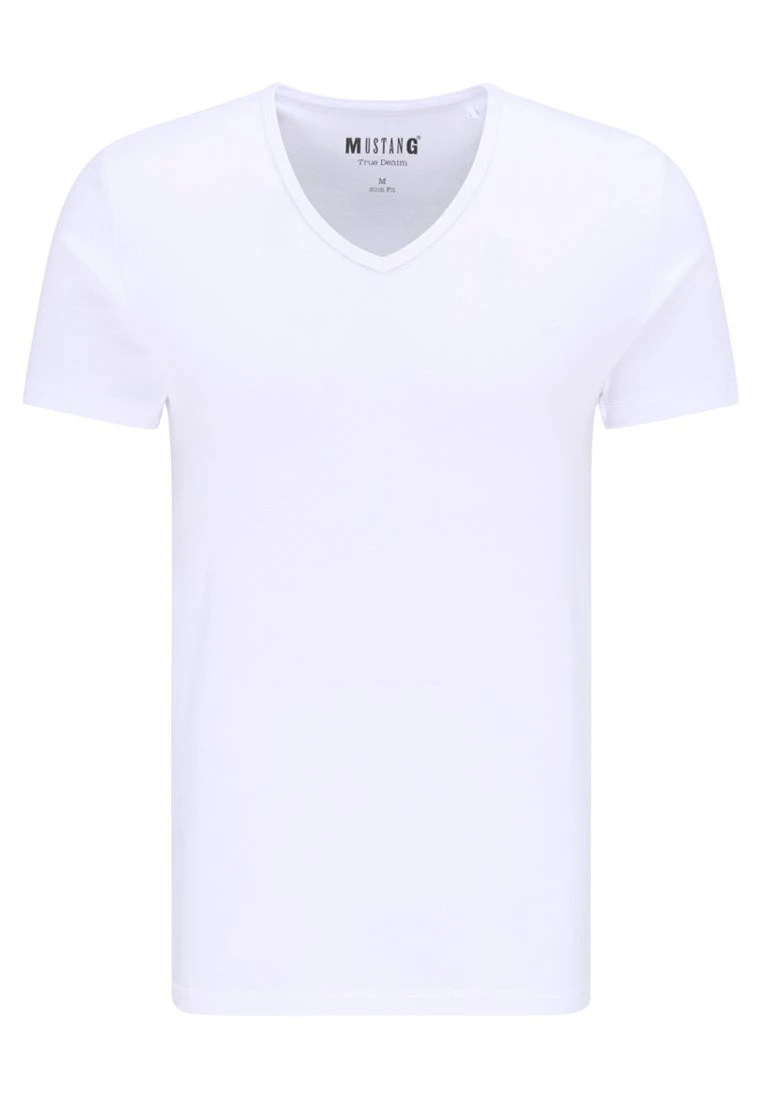 Mustang Aaron - T-Shirt Basic - White 7 Mustang Aaron - T-Shirt Basic - White - Afbeelding 5