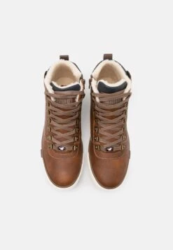 Mustang Sneakers Hoog - Cognac -Mustang Verkoop e096f65c41cc4be2bae89a8131bfabd6