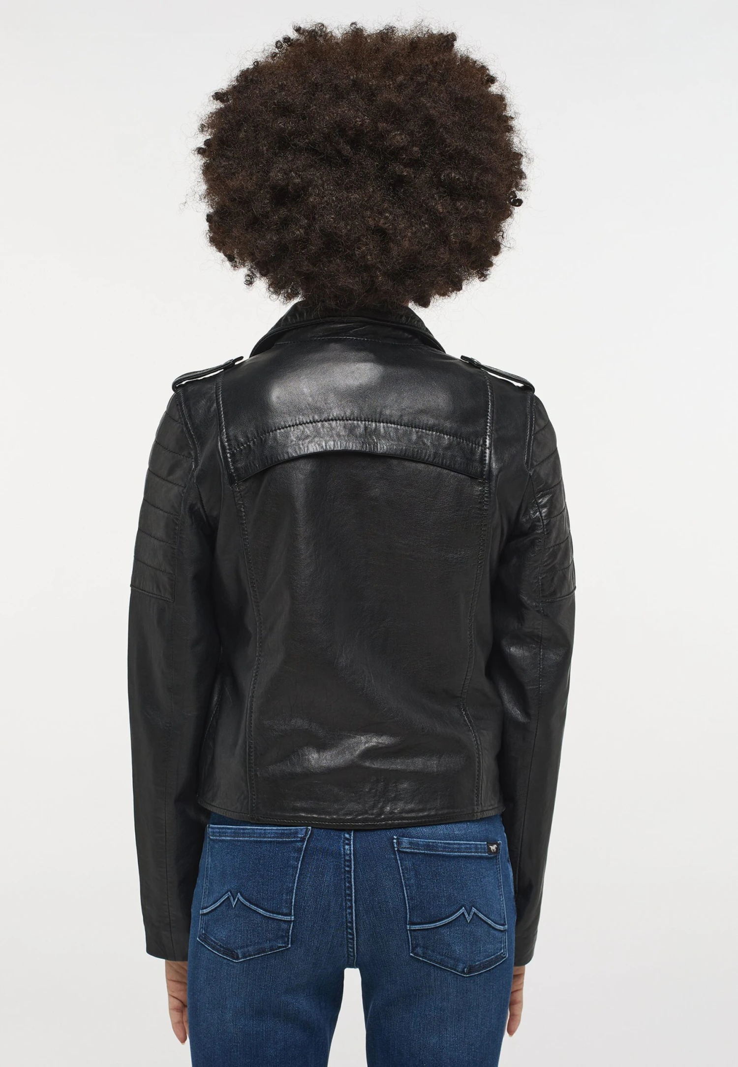 Mustang Leren Jas - Schwarz 4 Mustang Leren Jas - Schwarz - Afbeelding 2