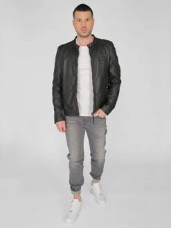 Mustang Leren Jassen Tussenjas 31021308 Heren Zwart -Mustang Verkoop e35c5e8dab6671795a90be4ddad98663