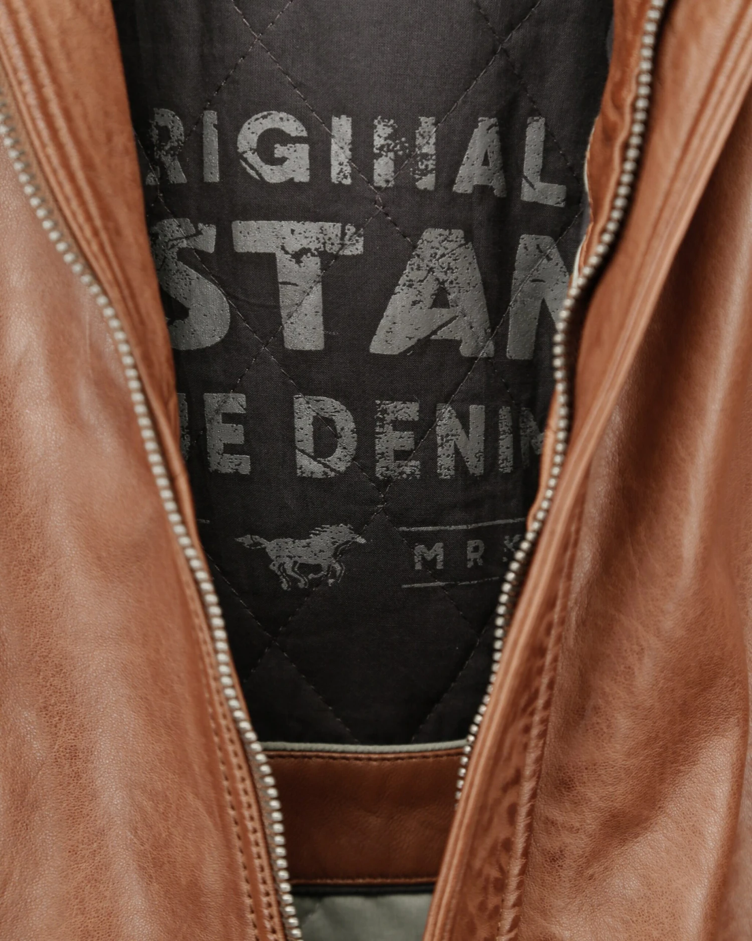 Mustang Leren Jassen Tussenjas Heren Bruin 9 Mustang Leren Jassen Tussenjas Heren Bruin - Afbeelding 7