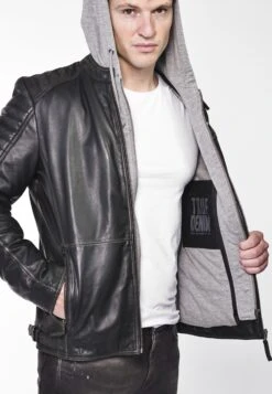 Mustang Leren Jassen Tussenjas Heren Grijs / Zwart -Mustang Verkoop e5aab45ca4e9db24c6c55ac4e6ddd1b6