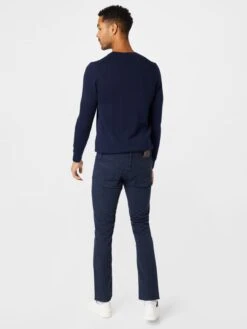 Mustang Pantalons Slimfit Broek Washington Heren Donkerblauw -Mustang Verkoop e5c7778486a73f9996b3083c8f6d3814