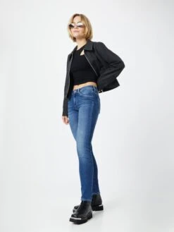 Mustang Jeans Slimfit Jeans Shelby Dames Blauw -Mustang Verkoop e632f651fe5d5f7058d702fa34c62655