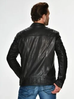 Mustang Leren Jassen Tussenjas Wellington Heren Zwart -Mustang Verkoop e68ee5e149ad6fe567a9ffec278d7fa0