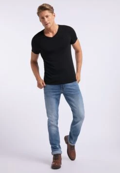 Mustang T-shirts Shirt Aaron Heren Zwart -Mustang Verkoop e71f955ef19bcb86d2c826986bbda073