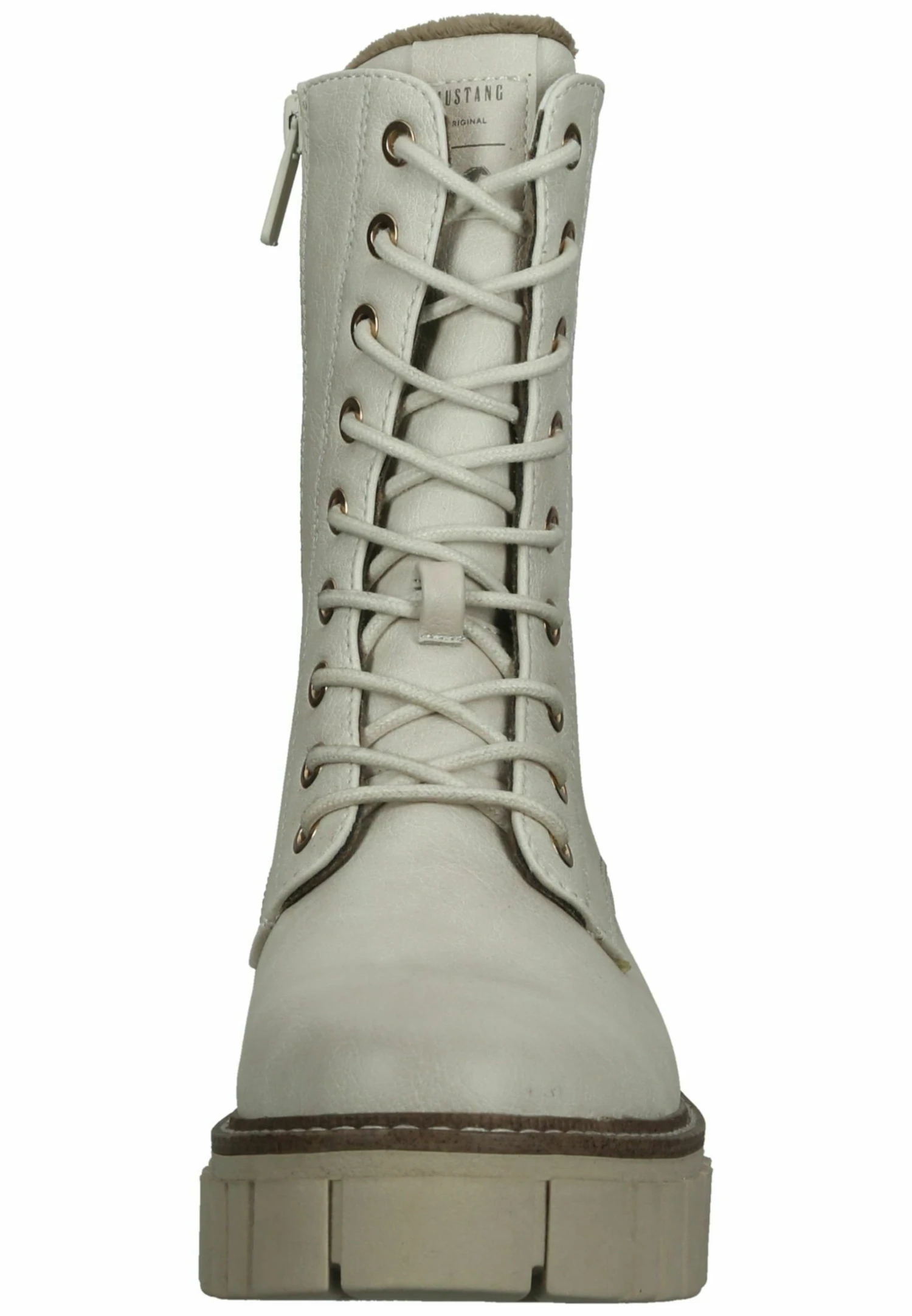 Mustang Enkellaarsjes Met Plateauzool - Ice 8 Mustang Enkellaarsjes Met Plateauzool - Ice - Afbeelding 6