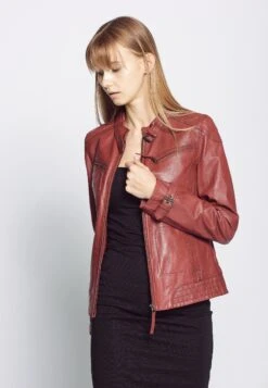 Mustang Ryana - Leren Jas - Red -Mustang Verkoop e8084fce619c45c2b320b93bd4e6741d