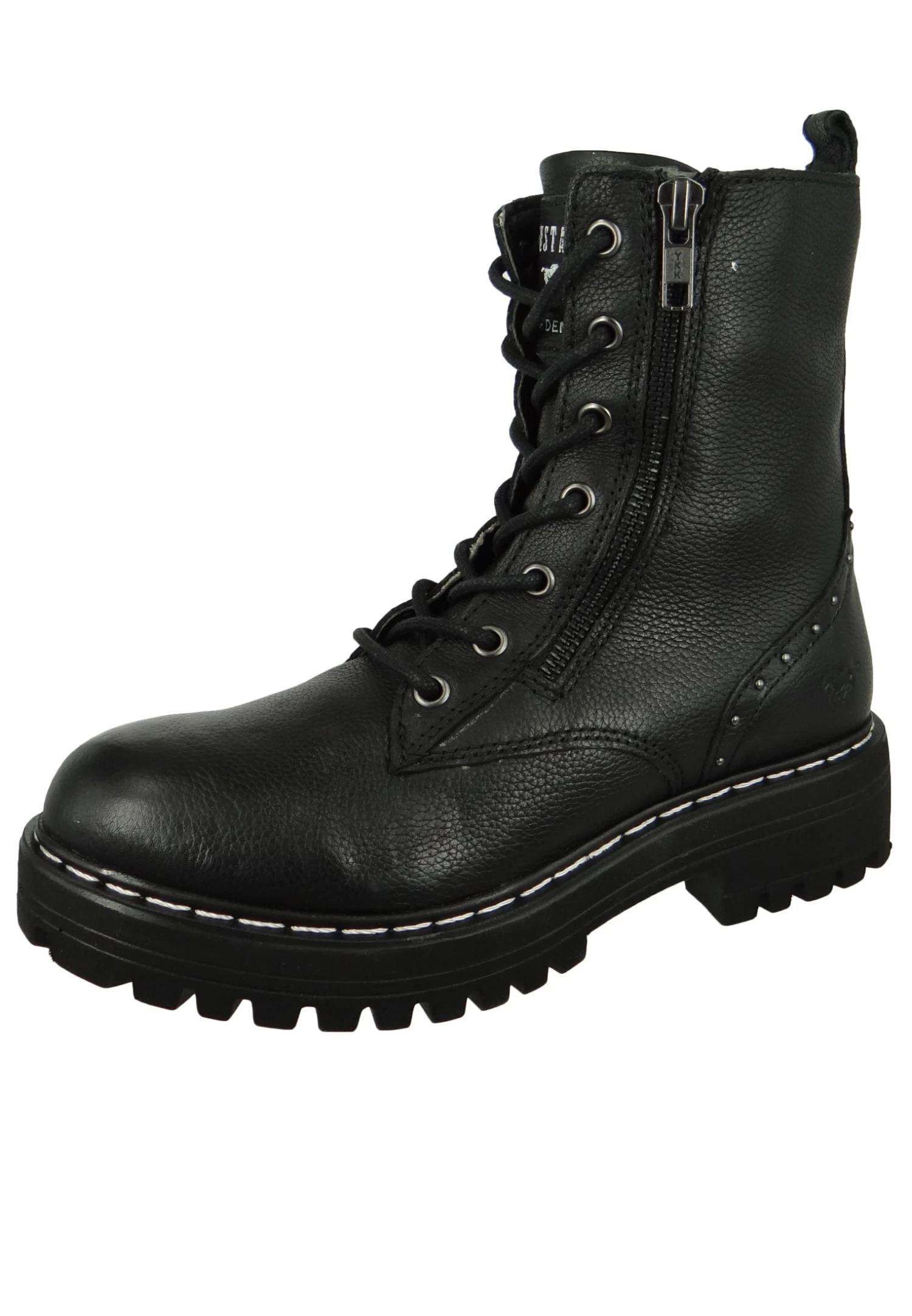 Mustang Sportliche - Cowboy-/Bikerlaarsjes - Schwarz 4 Mustang Sportliche - Cowboy-/Bikerlaarsjes - Schwarz - Afbeelding 2