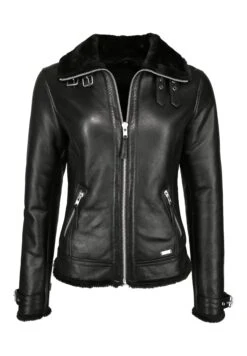 Mustang Mit Hemdkragen- Leren Jas - Black