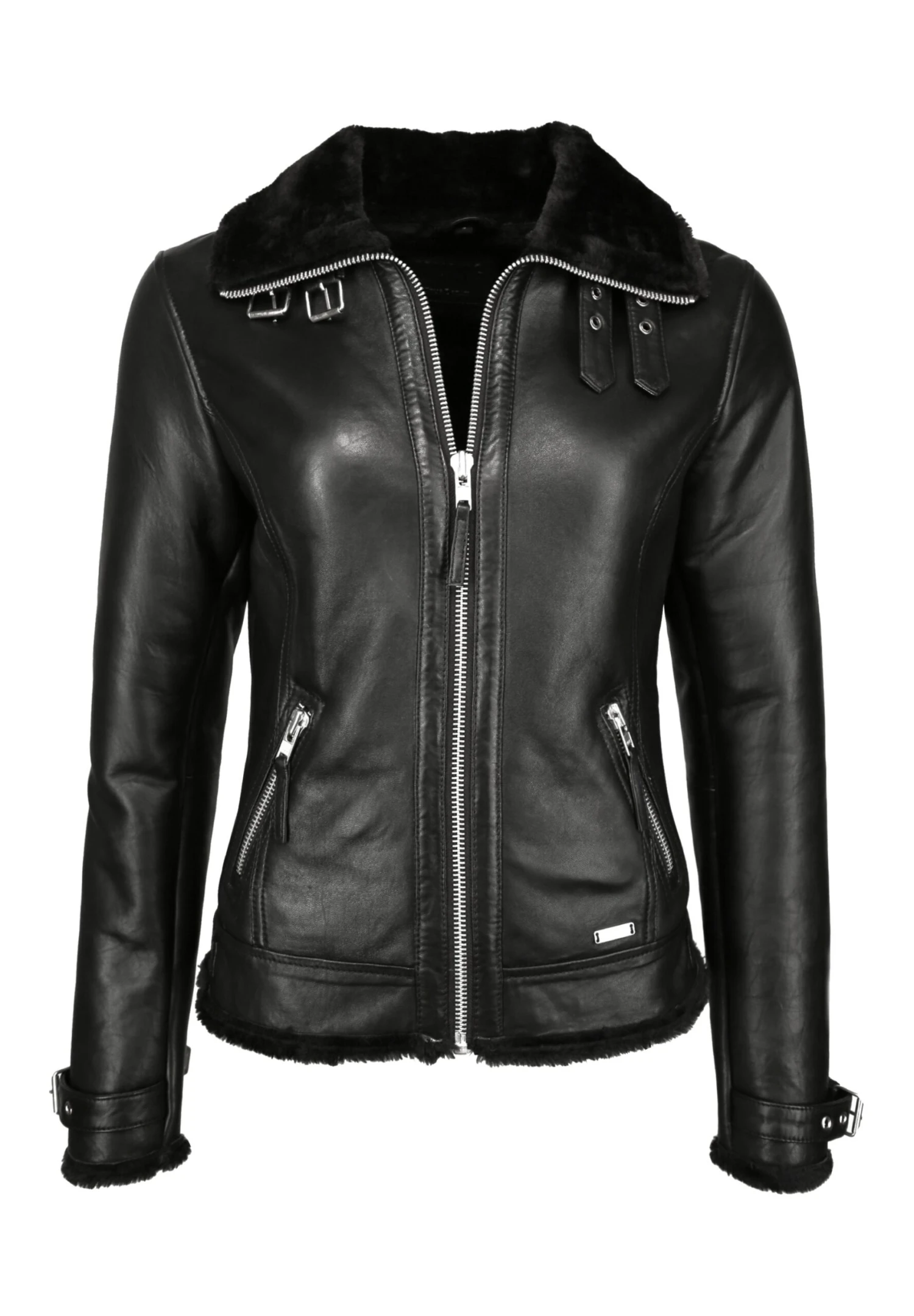 Mustang Mit Hemdkragen- Leren Jas - Black 3 Mustang Mit Hemdkragen- Leren Jas - Black