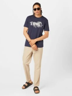 Mustang T-shirts Shirt Heren Marine 10 Mustang T-shirts Shirt Heren Marine -Mustang Verkoop ebe1909e916582c2554d2a67d4620c47