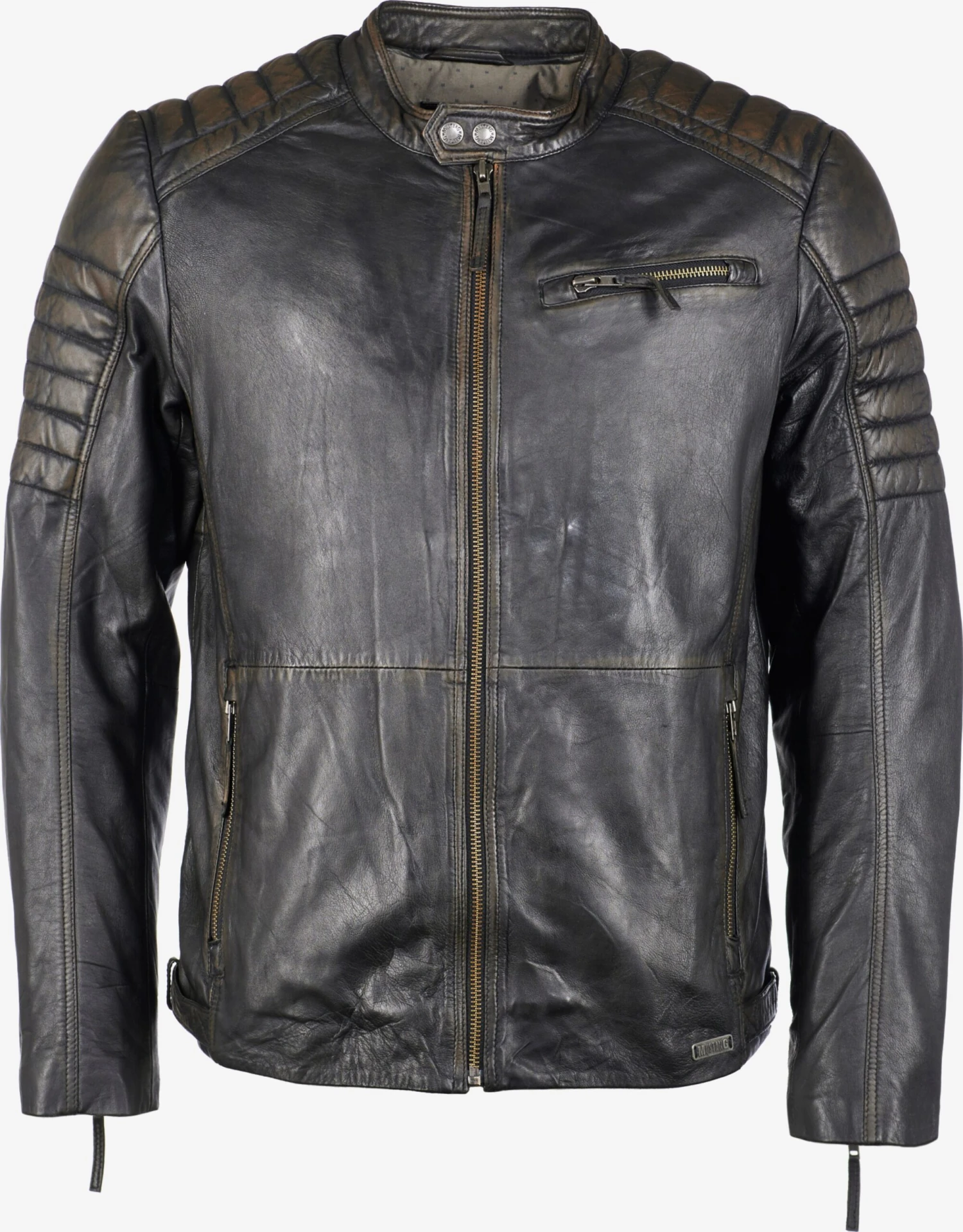 Mustang Leren Jassen Tussenjas Patrick-B Heren Bruin 4 Mustang Leren Jassen Tussenjas Patrick-B Heren Bruin - Afbeelding 2