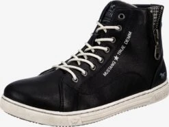Mustang Hoge Sneakers Sneakers Hoog Dames Zwart