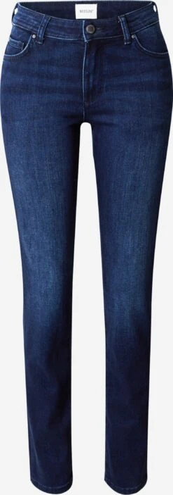 Mustang Straight Regular Jeans Dames Blauw