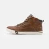Mustang Sneakers Hoog - Cognac -Mustang Verkoop eed25f0eeb9242bb8996f22c3c0adf9b