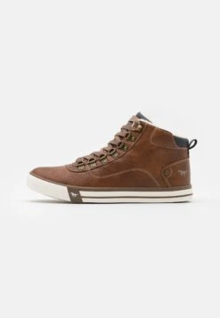 Mustang Sneakers Hoog - Cognac