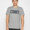 Mustang Alex Logo Tee - T-Shirt Print - Mid Grey -Mustang Verkoop f041943bf44e4c49ab58b8282239b216