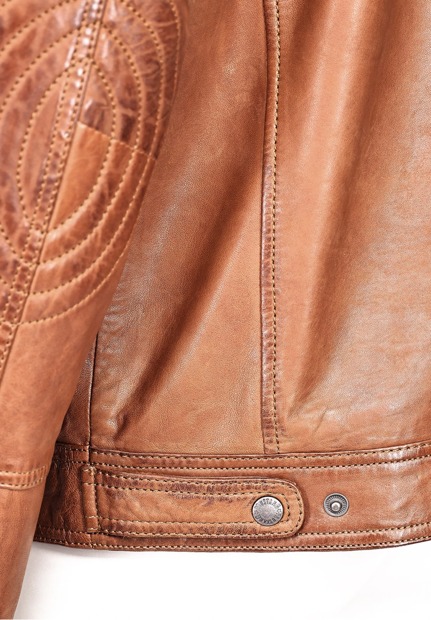 Mustang Leren Jas - Cognac 7 Mustang Leren Jas - Cognac - Afbeelding 5