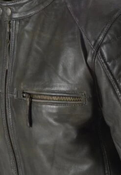 Mustang Leren Jas - Anthrazit -Mustang Verkoop f4b4184b074e4818b829e24bc1d21e02