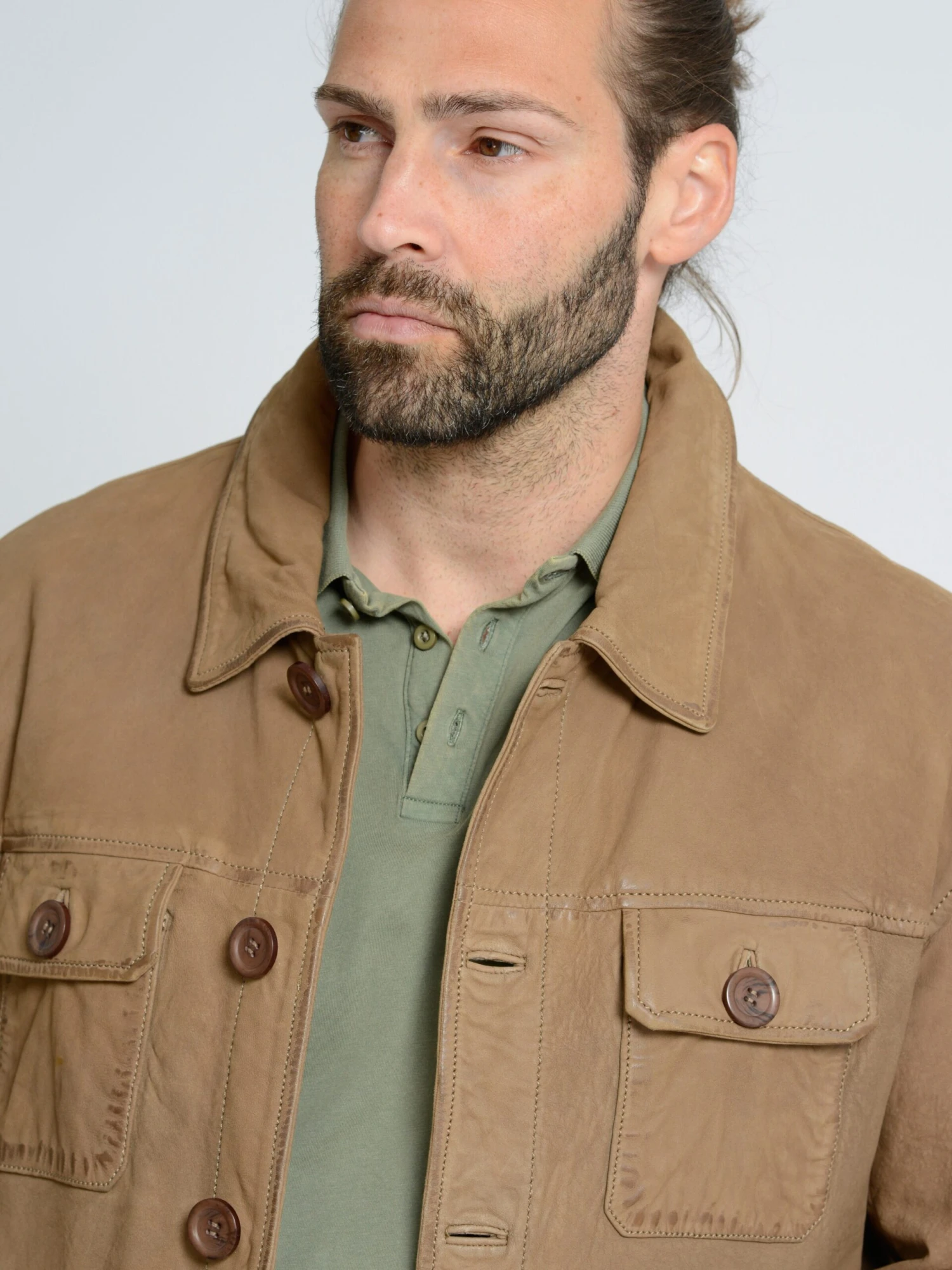 Mustang Leren Jassen Tussenjas Heren Bruin 7 Mustang Leren Jassen Tussenjas Heren Bruin - Afbeelding 5