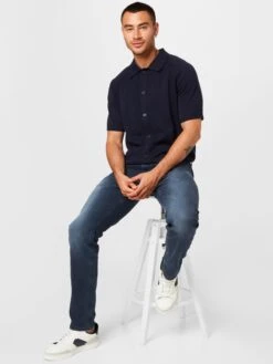 Mustang Straight Regular Jeans Oregon Heren Nachtblauw -Mustang Verkoop f6c01fd8649b5c18da1797511488ac3d