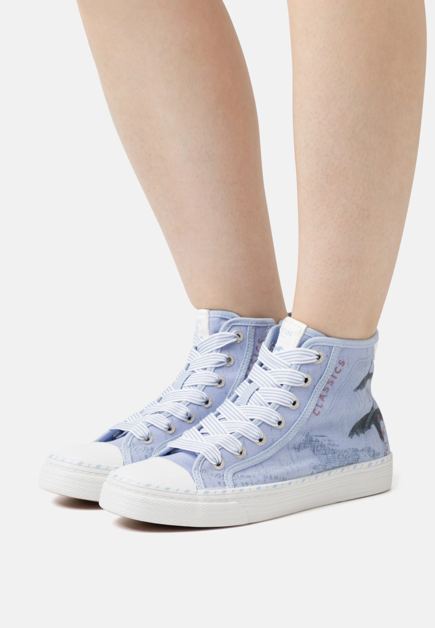 Mustang Sneakers Hoog - Violett 3 Mustang Sneakers Hoog - Violett