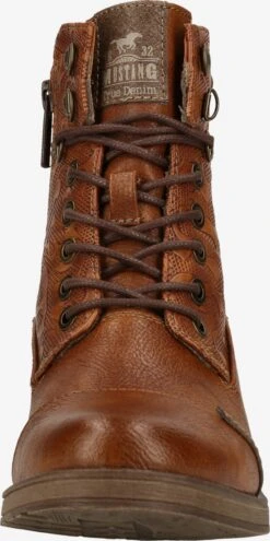 Mustang Enkellaarsjes Veterlaarsjes Dames Karamel / Donkerbruin 12 Mustang Enkellaarsjes Veterlaarsjes Dames Karamel / Donkerbruin -Mustang Verkoop f9d6d9e65262e6d3e3fc64f6dfdba59e