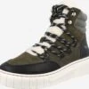 Mustang Hoge Sneakers Sneakers Hoog Dames Olijfgroen