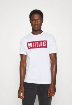 Mustang Alex Logo Tee - T-Shirt Print - General White