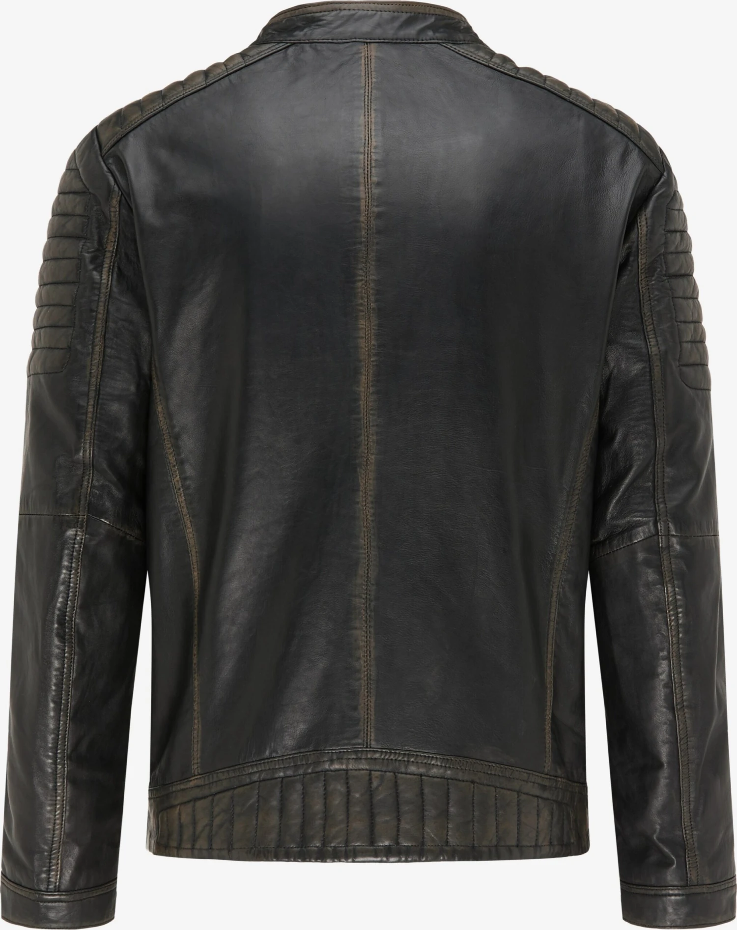 Mustang Leren Jassen Tussenjas Heren Donkerbruin 4 Mustang Leren Jassen Tussenjas Heren Donkerbruin - Afbeelding 2