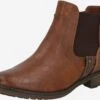 Mustang Enkellaarsjes Chelsea Boots Dames Bruin / Donkerbruin -Mustang Verkoop fc3e1f485d9c1a75c6967ec31abbd6e3