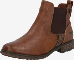 Mustang Enkellaarsjes Chelsea Boots Dames Bruin / Donkerbruin