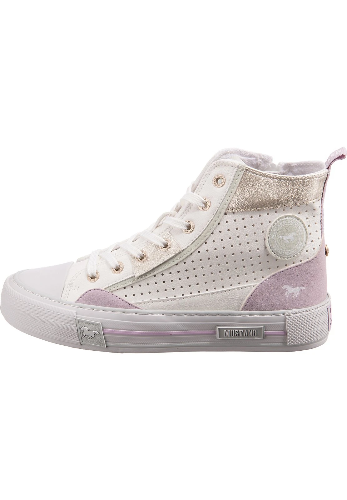 Mustang Sneakers Hoog - Weiß Modell 3 Mustang Sneakers Hoog - Weiß Modell