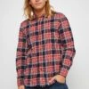 Mustang Clemens Hb Flannel - Overhemd - Multi Check Rd Bl