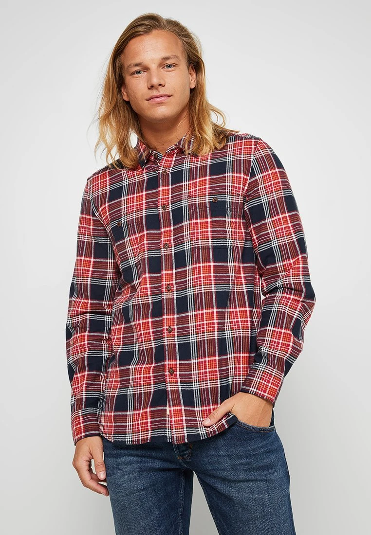 Mustang Clemens Hb Flannel - Overhemd - Multi Check Rd Bl 3 Mustang Clemens Hb Flannel - Overhemd - Multi Check Rd Bl